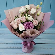 Букет цветов из:  Розы и Лизиантусы #REPLACE_PRED# Мостовском