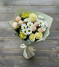 Букет цветов из:  Альстромерии, Розы и Хризантемы #REPLACE_PRED# Мостовском