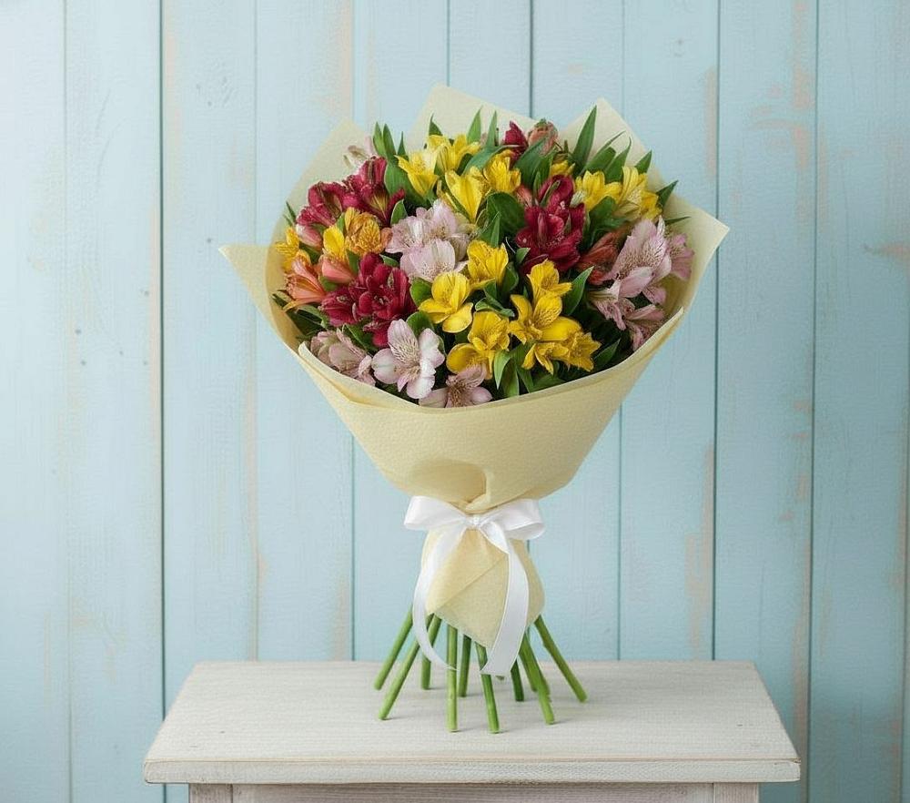 Букет цветов из: Альстромерии в Мостовском