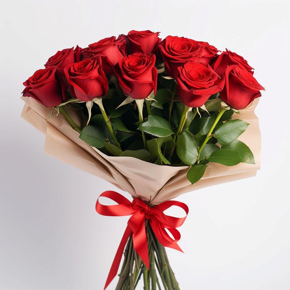 Букет 11 Красных роз Эдлесс Лав в Мостовском