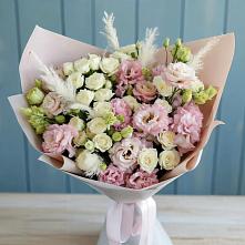 Букет цветов из:  Альстромерии и Розы в Мостовском